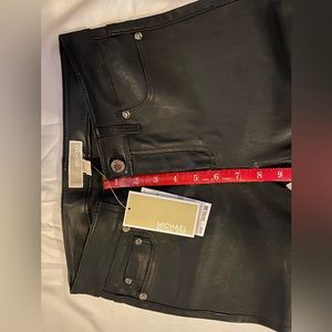 MICHAEL Michael Kors lambskin leather pants never worn. Tags attached.